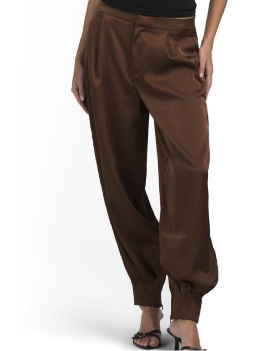 AVEC LES FILLES Balloon-Leg Pants - Brown